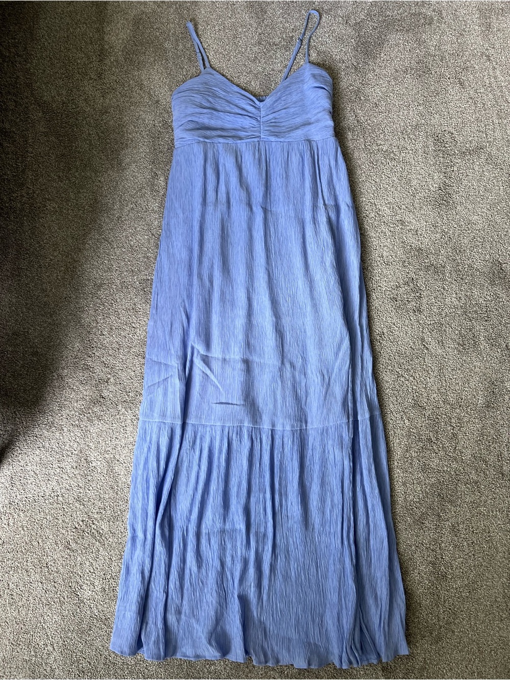 Light Blue Spaghetti Strap Maxi Dress